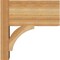 Ekena Millwork Thorton Block Rough Sawn Outlooker, Western Red Cedar, 8"W x 14"D x 14"H OUT08X14X14THR05RWR - alternate 3